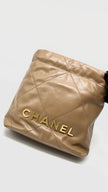 Brand New. Chanel Mini C22 Brown Shiny Calfskin GHW. JAU0XXE5|15200