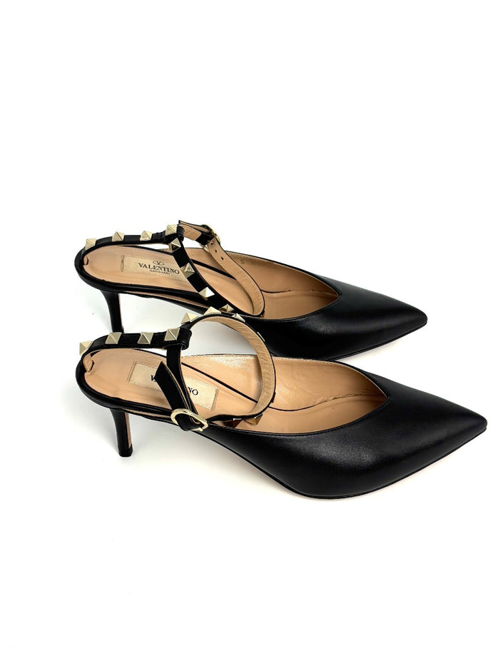 Preowned. Valentino Hype Ankle Strap Black. 36|8436