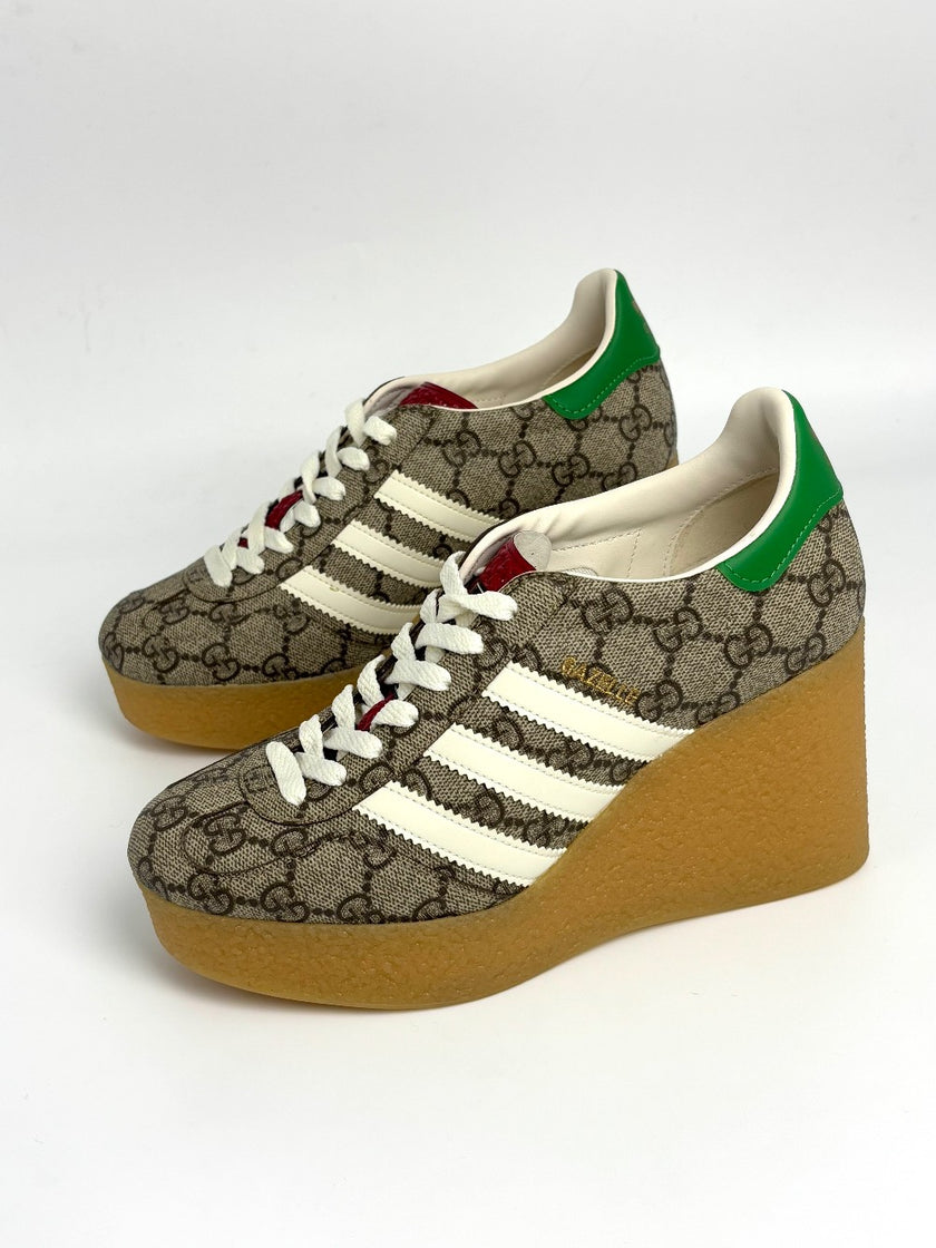 Brand New. Gucci/Adidas Sneakers Wedge. 36|8709