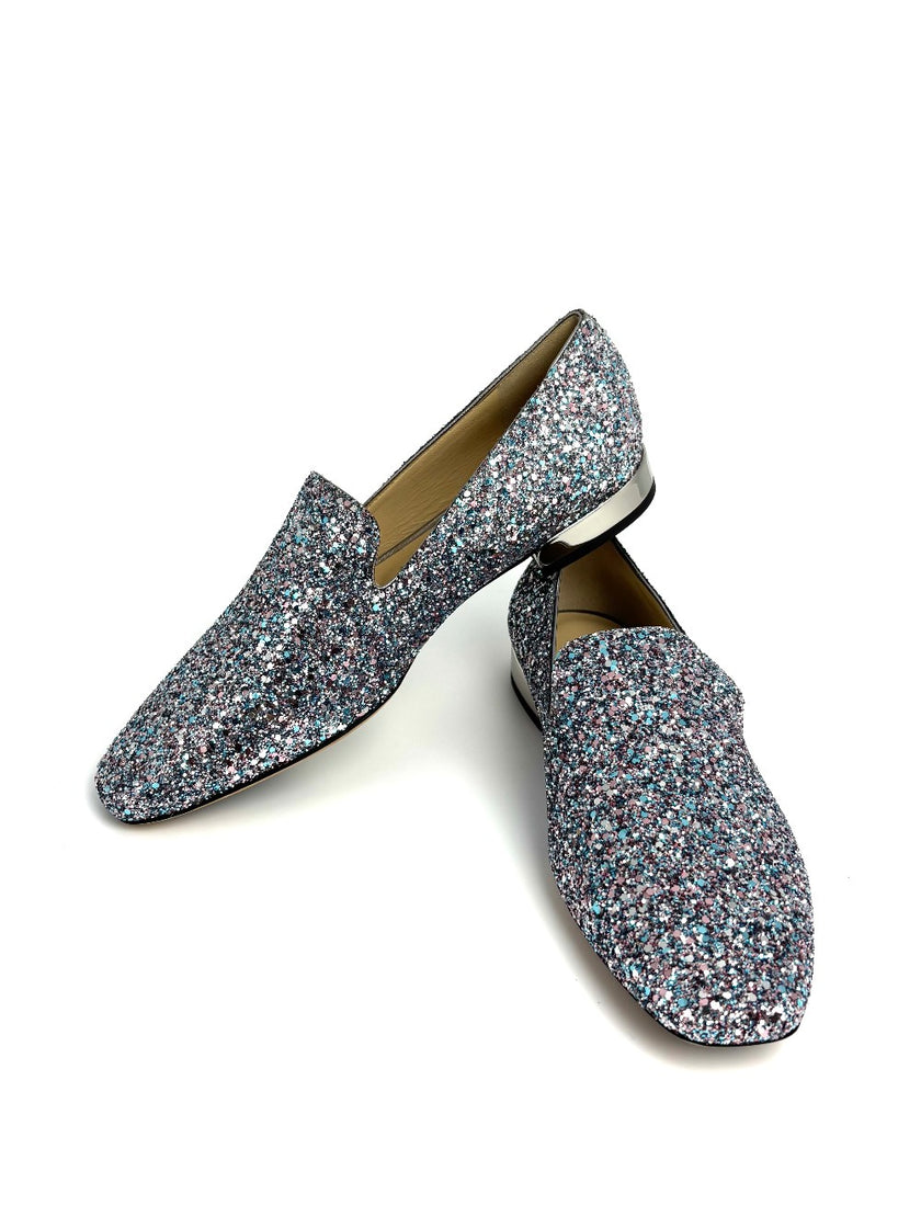 Brand New. Jimmy Choo Slip On Glitter. 38.5|8683