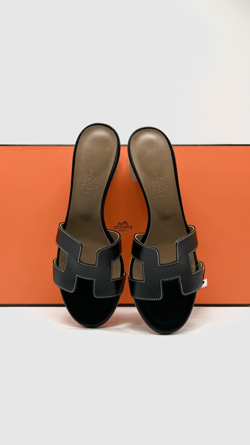 Brand New. Hermes Oasis Black. 37|6820