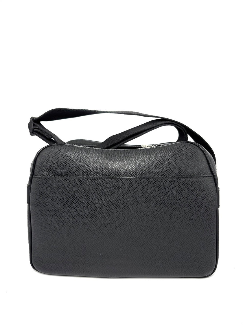 Preowned. LV Double Zip Bag Black. SP0062|8191