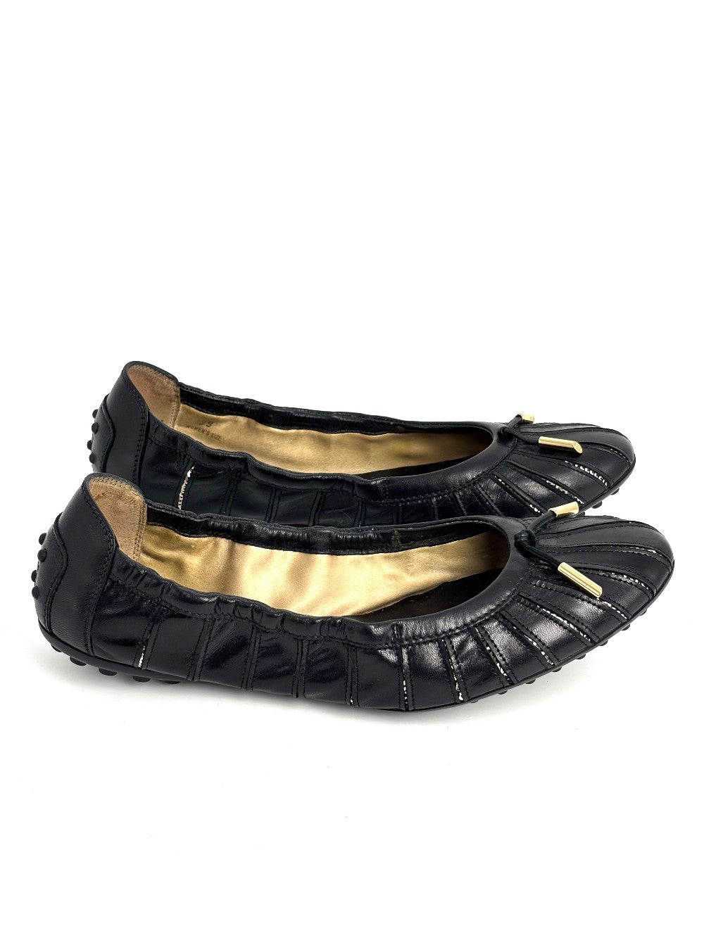 Preowned. Tods Dolls Shoes Black. 39|12829