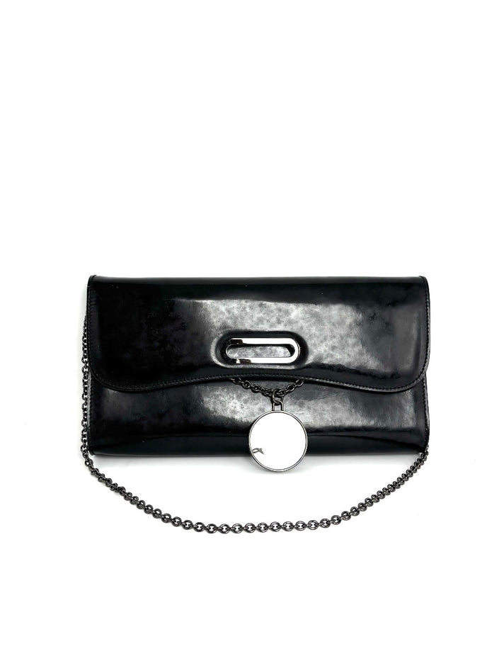 Preowned. Louboutin Clutch Black|13249