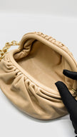 Unused. Bottega Chain Pouch Belt Bag Beige. GHW|13400