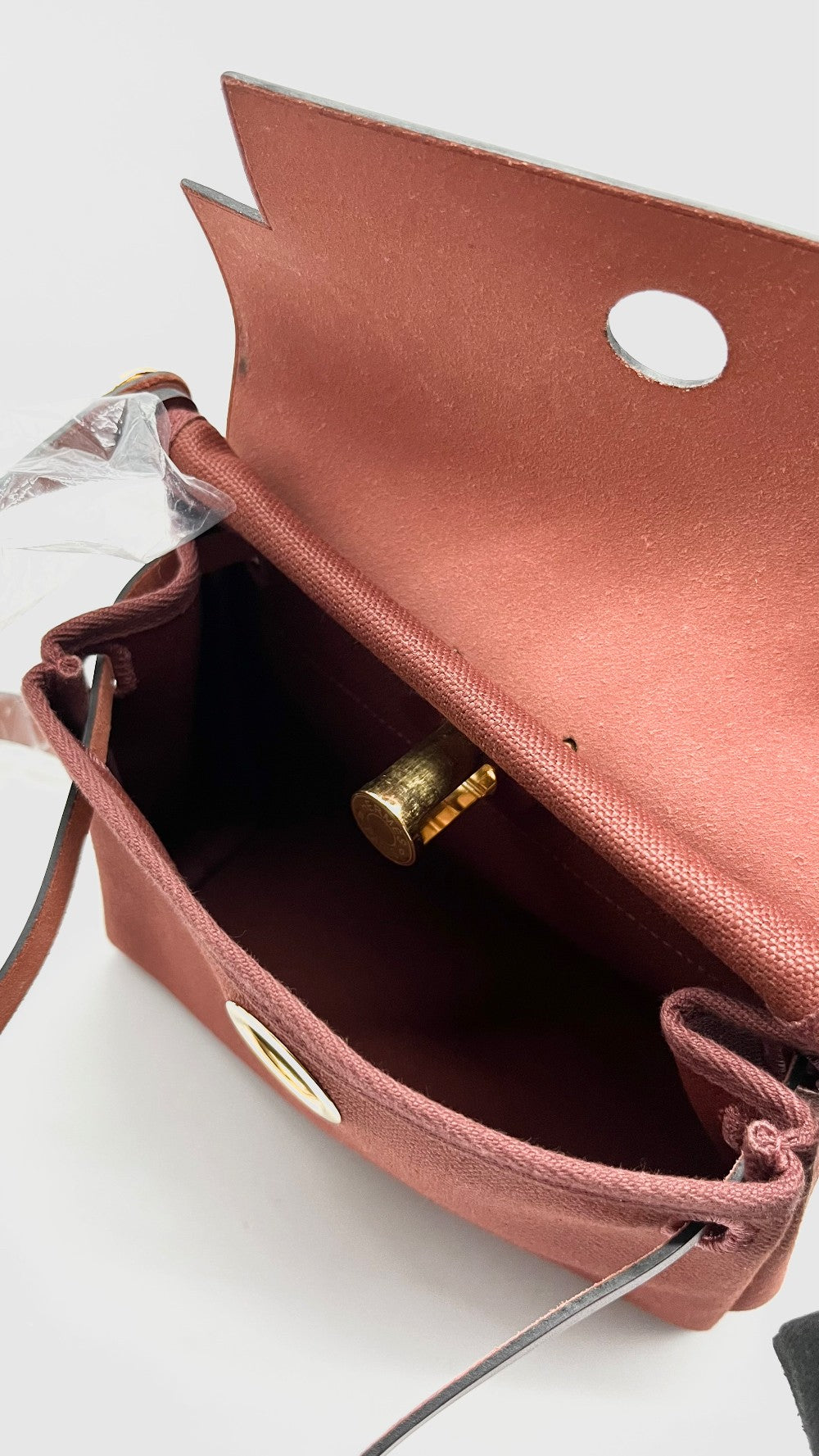 Brand New. Hermes Herbag Mini Rouge H Toile Canvas GHW. KTS005AU|16813
