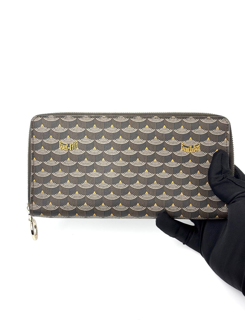Preowned. FLP Zip Long Wallet|6611