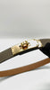 Brand New. Hermes Kelly Belt Etoupe GHW|9957