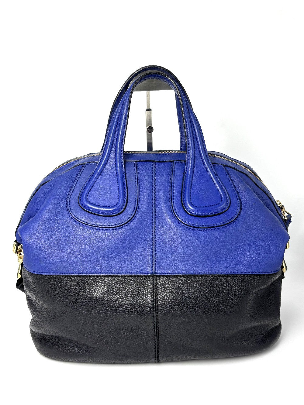 [SALE] Preowned. Givenchy Nightingale Medium Bi Color Blue/ Black. MA1104|9572