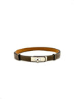 Brand New. Hermes Kelly Belt Etoupe PHW. GID090CF|17021