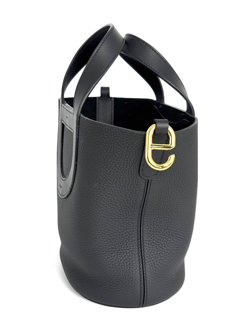 Brand New. Hermes In The Loop 18 Black GHW. UBS011ZB|3751