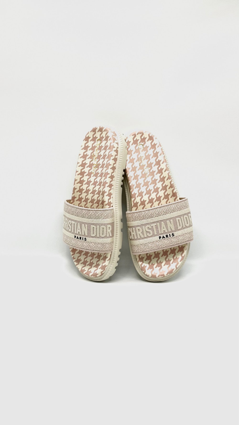 Brand New. Dior Dway Slides Light Pink. 39|12331