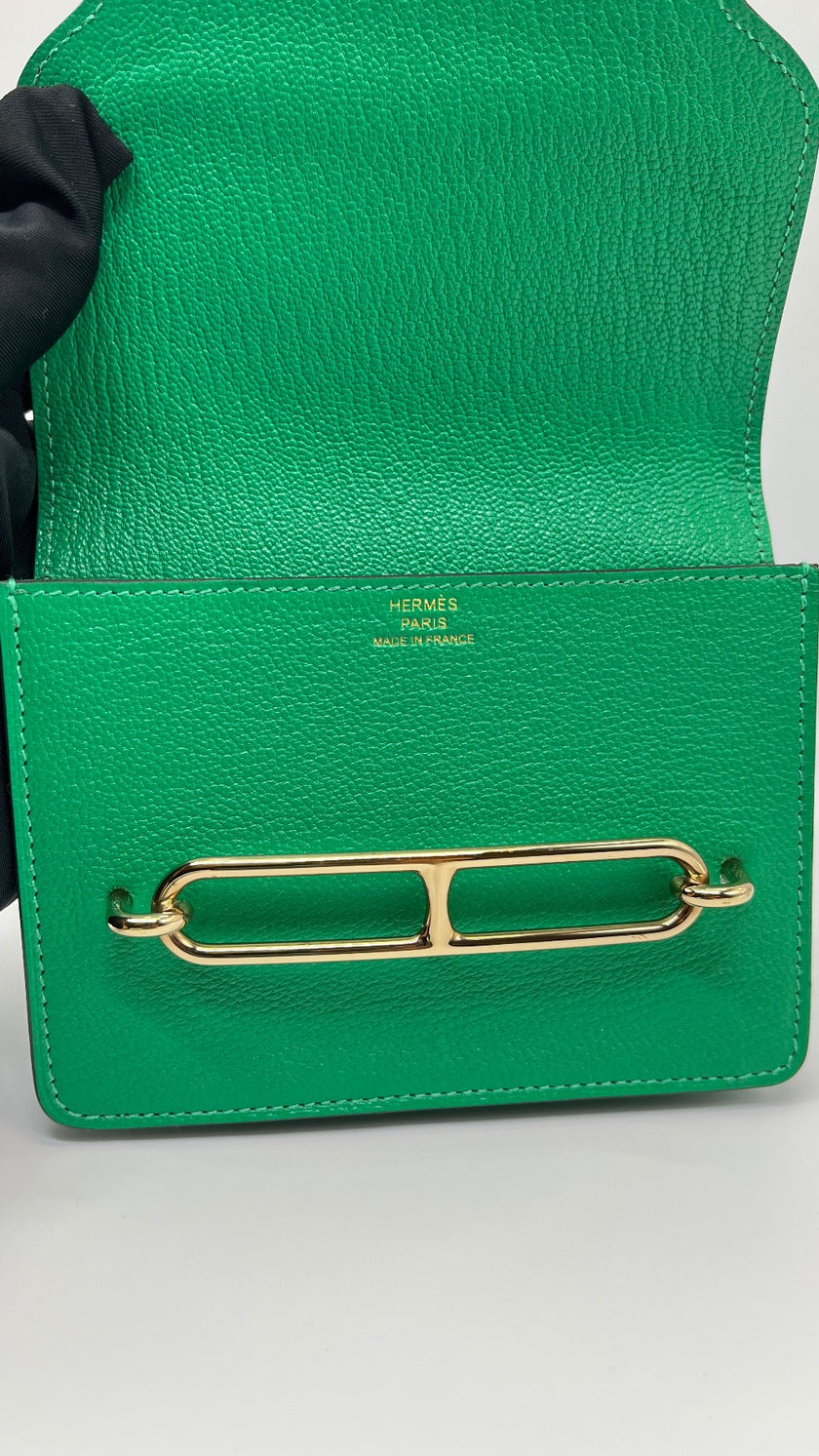 Brand New. Hermes Roulis Slim Vert Vertigo|5383