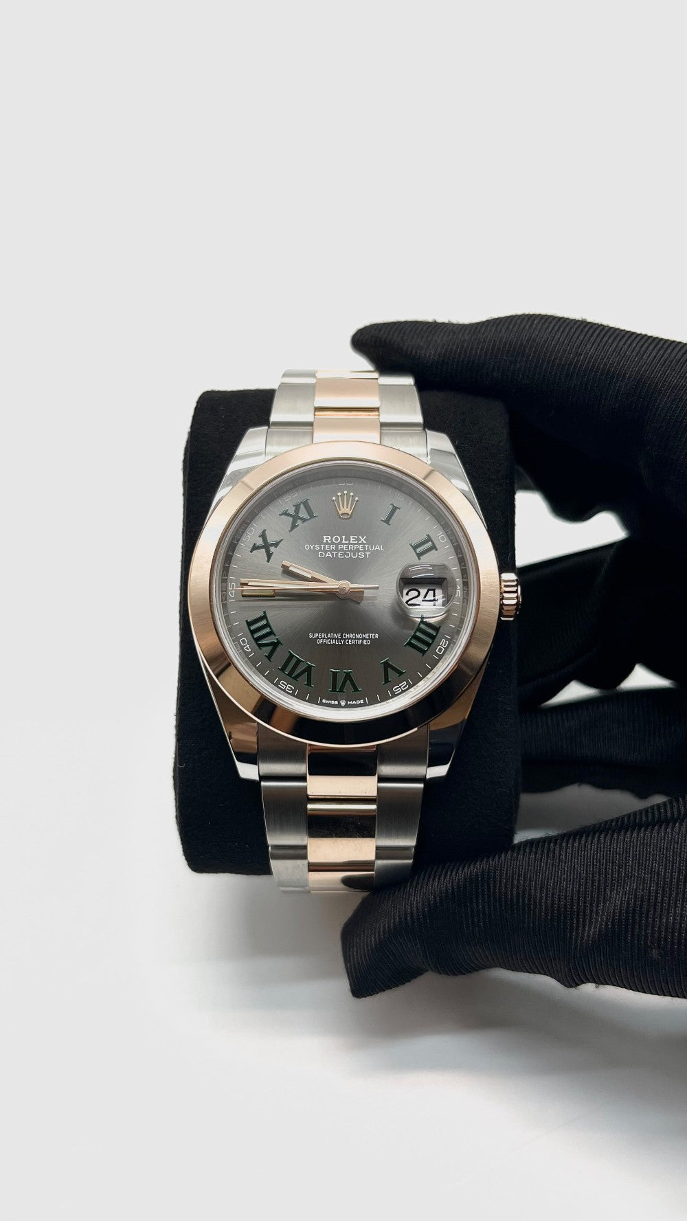 Like New. Rolex Datejust Wimbledon RG/Steel Oyster Bracelet 41MM 2020|16315