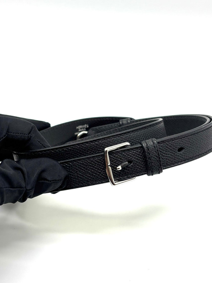 Brand New. Hermes Bandouliere A-Strap Black PHW. WFM012PM|8899