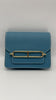 Brand New. Hermes Roulis Slim Passant Blue Jean. BAM011UH|5385