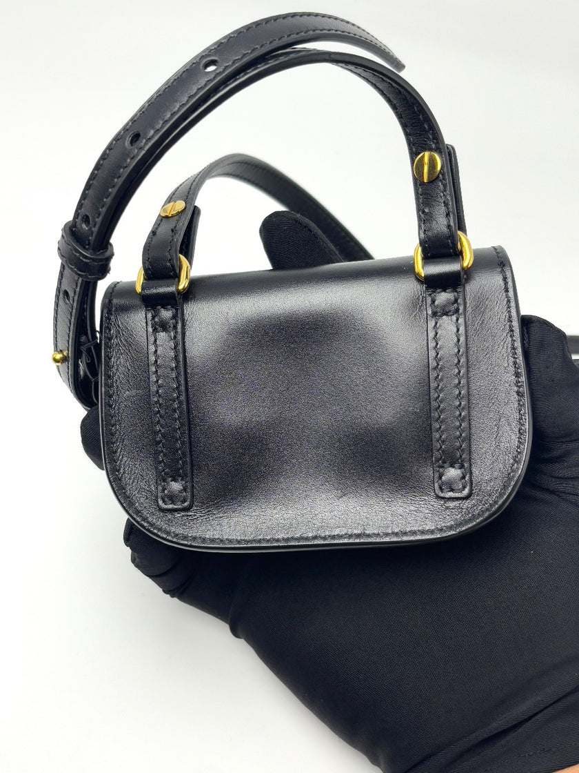 Preowned. Dior Bobby Nano Black|6815