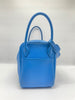 Preowned. Hermes Lindy 30 Blue Hydra Evercolor PHW. TAS011IG|9115