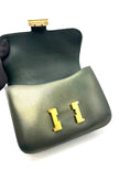Preowned. Hermes Constance 23 Vert Anglais Boxcalf GHW. D43|17445