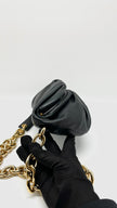 Unused. Bottega Chain Pouch Belt Bag Black. GHW|13405