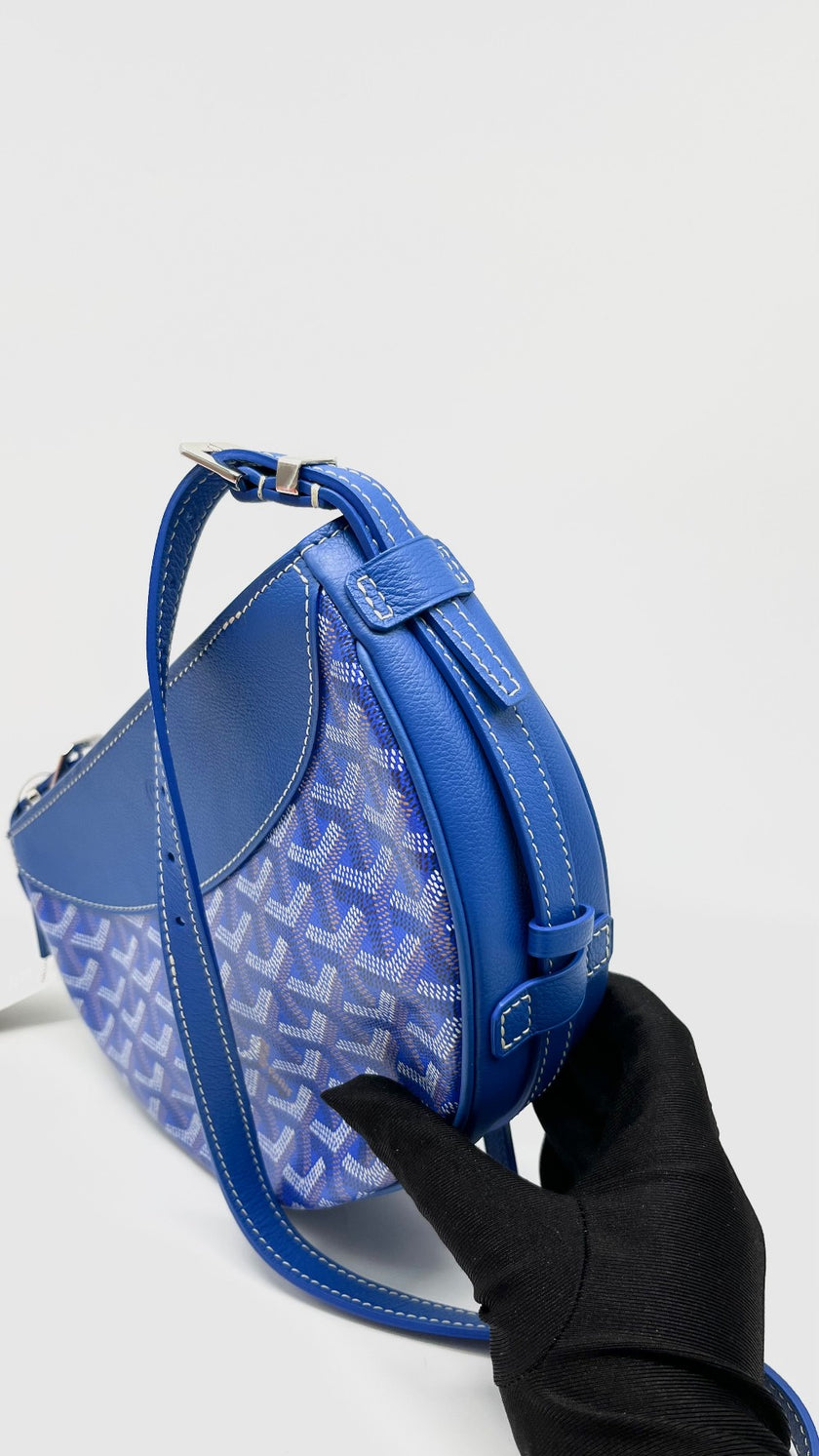 Brand New. Goyard Hirondelle Blue|11820