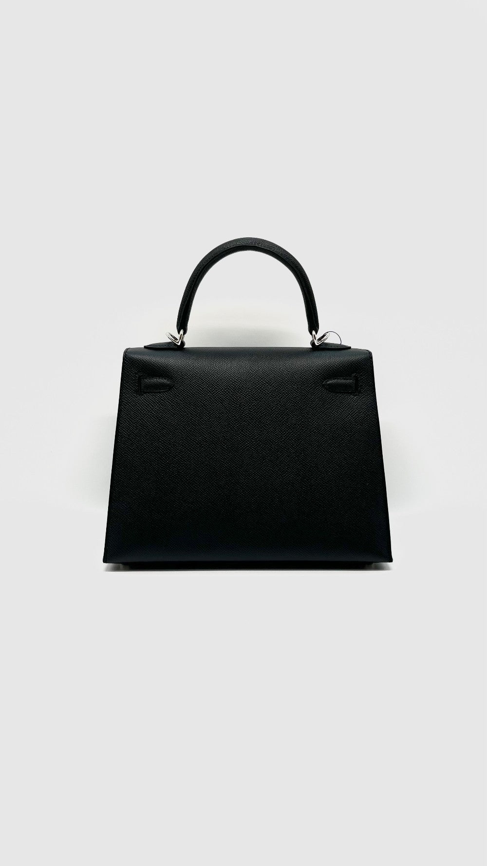 Brand New. Hermes Kelly 25 Black Epsom Sellier PHW. KMU951PA|14355