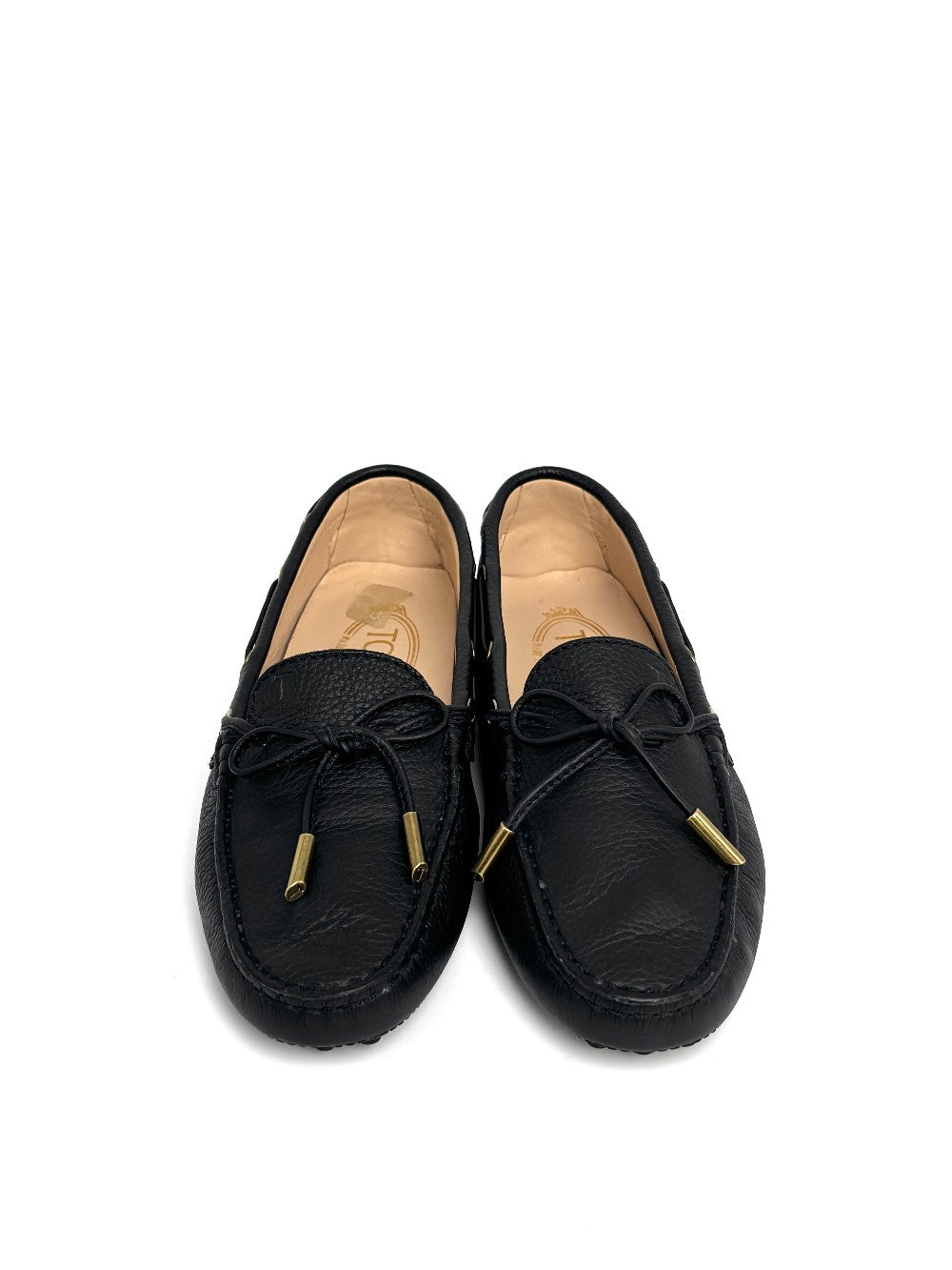 Preowned. Tods Black Shoes. 36.5|11039