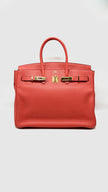 Preowned. Hermes Birkin 35 Rose Jaipur Clemence GHW. R212E|12241