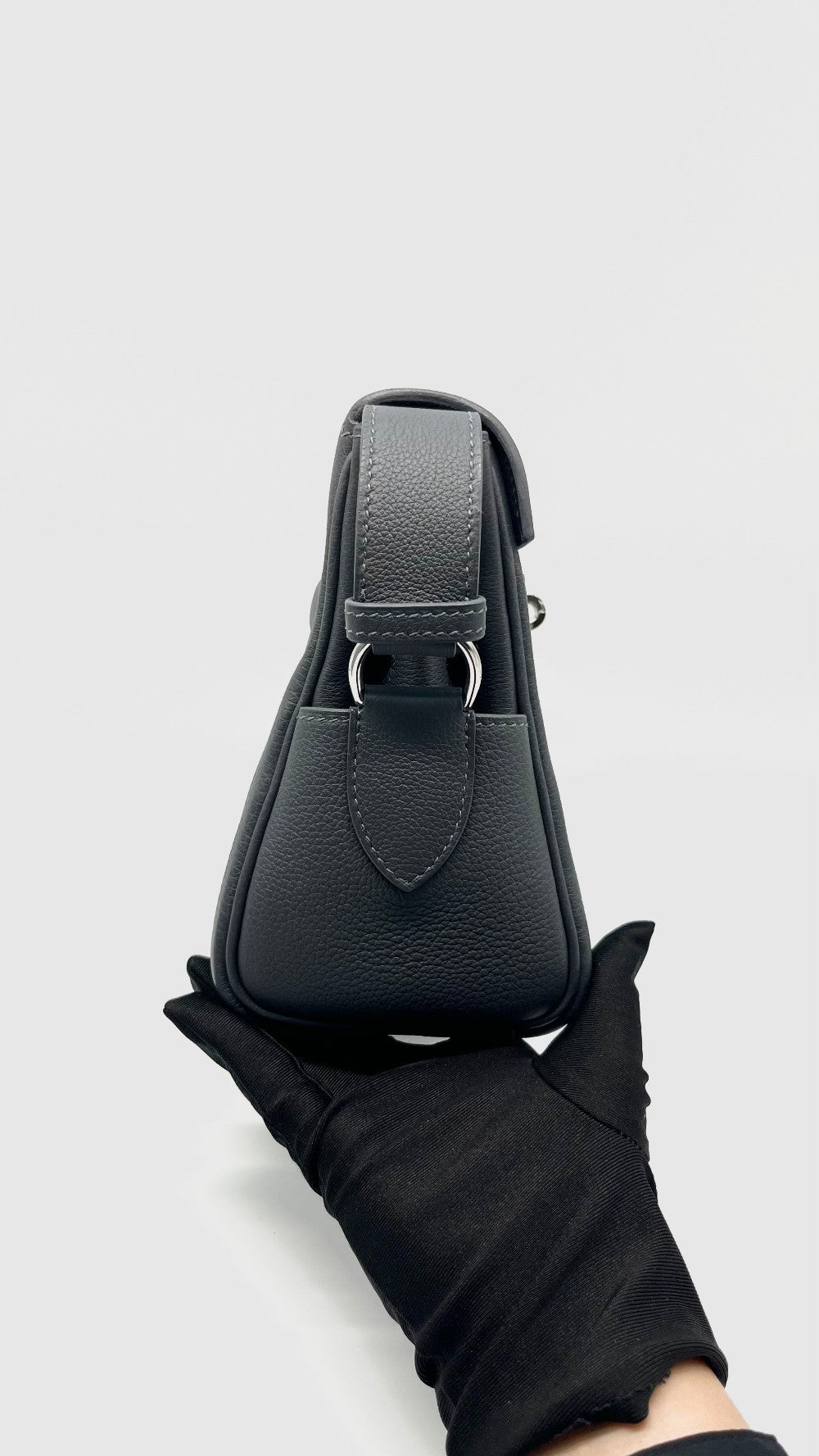 Brand New. Hermes Kelly Messenger Gris Mysty PHW. KMS918IM|14244