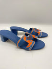 Brand New. Hermes Oasis Canvas Blue. 36|9168