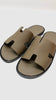 Brand New. Hermes Izmir Sandals Etoupe. 39.5|6845