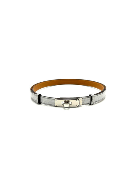 Brand New. Hermes Kelly Belt Argent Silver PHW. KMI380IA|17037