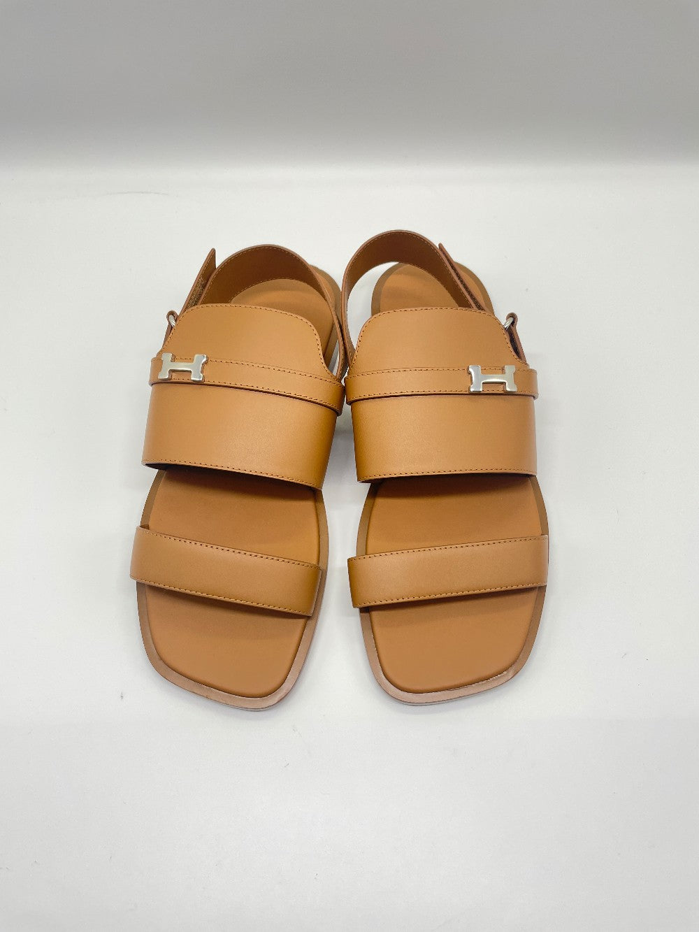 Brand New. Hermes Giacomo Sandals Gold for Men. 42|9170