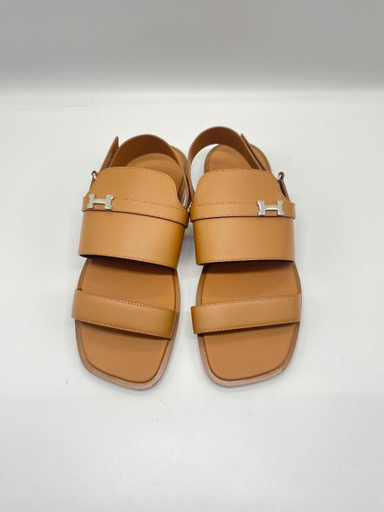 Brand New. Hermes Giacomo Sandals Gold for Men. 42|9170