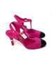 Brand New. Chanel Round Toe Heel Suede Pink. 36|8581