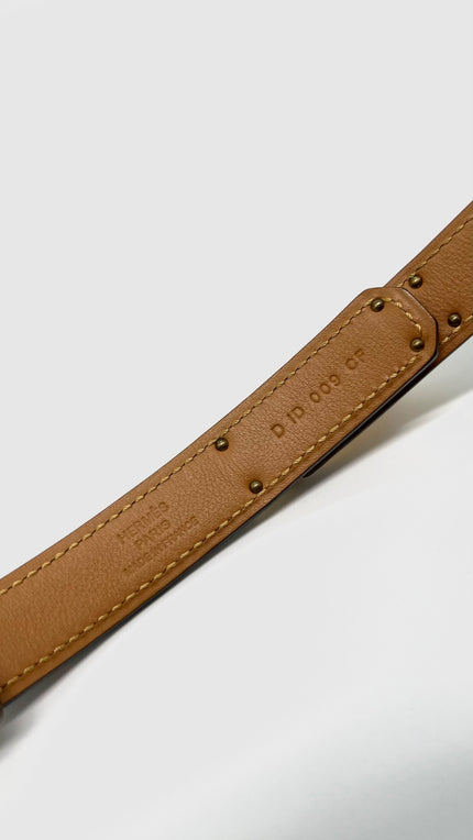 Brand New. Hermes Kelly Belt Etoupe GHW|9956