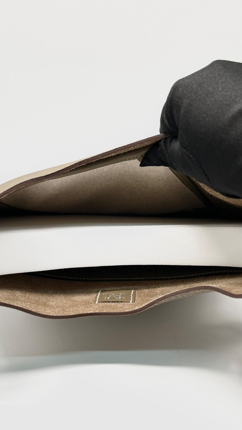 Brand New. Hermes P'tit Arcon Togo Etoupe PHW. KAM004UH|11662