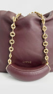 Preowned. Loewe Squeeze Medium Hobo Bag Dark Burgundy|4501