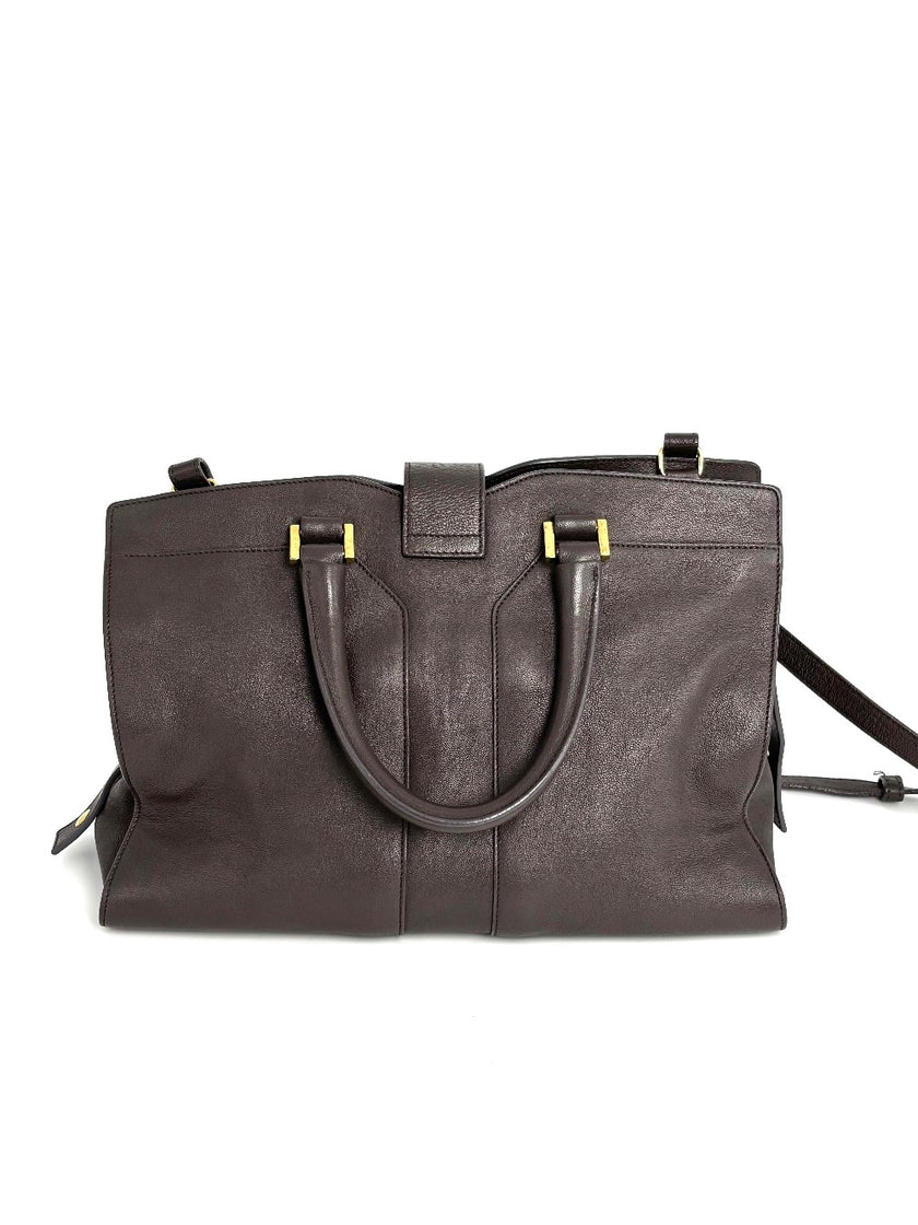 Preowned. YSL Cabas Gray|12494