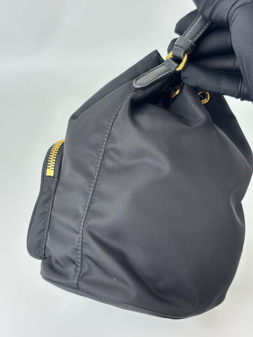 [SALE] Preowned. Prada Re Nylon Bucket Black. 42|5960