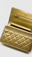 Preowned. Chanel WOC Gold Calfskin GHW. 20058446|13872