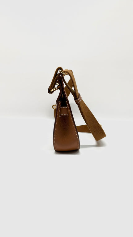 Brand New. Hermes Jypsiere Mini Gold Evercolor GHW. WIC678TP|7934