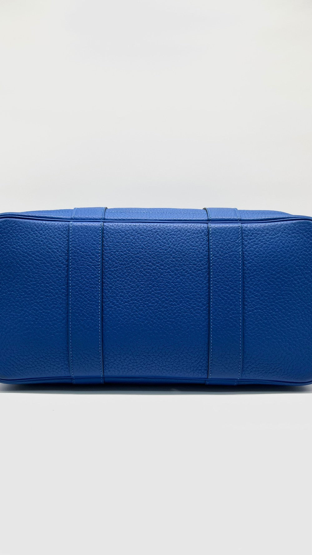 Preowned. Hermes GPT 36 Blue Hydra Clemence PHW. Square PQN1|13901