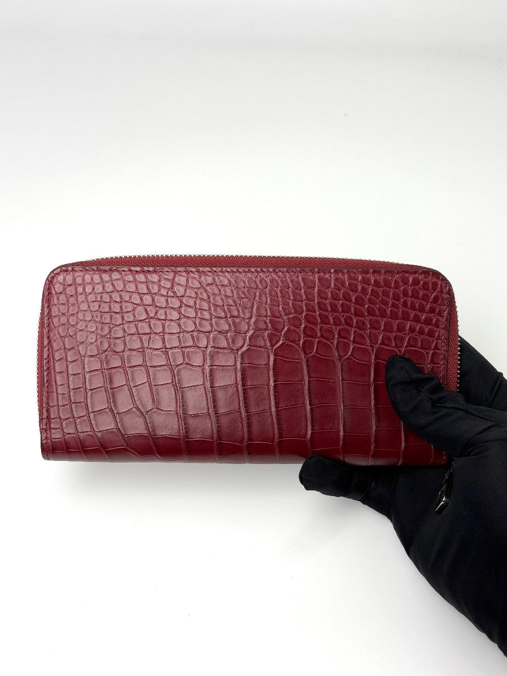 Brand New. LV Zip Long Wallet Croc Red|7122