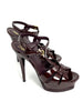 Preowned. Ysl Tribute Heel Patent Brown. 38|8371