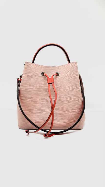 Preowned. LV Neonoe MM Epi Bicolor Coral/Pink. SR2159|8535