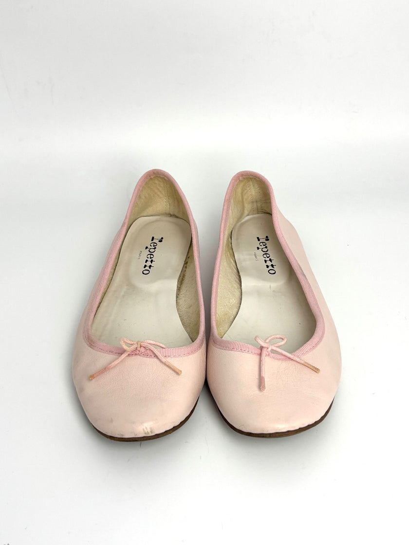 Preowned. Repetto Flats Pale Pink. 41|11011