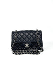 Preowned. Chanel Mini Rectangular Flap Black SHW Lambskin. 28516584|13209