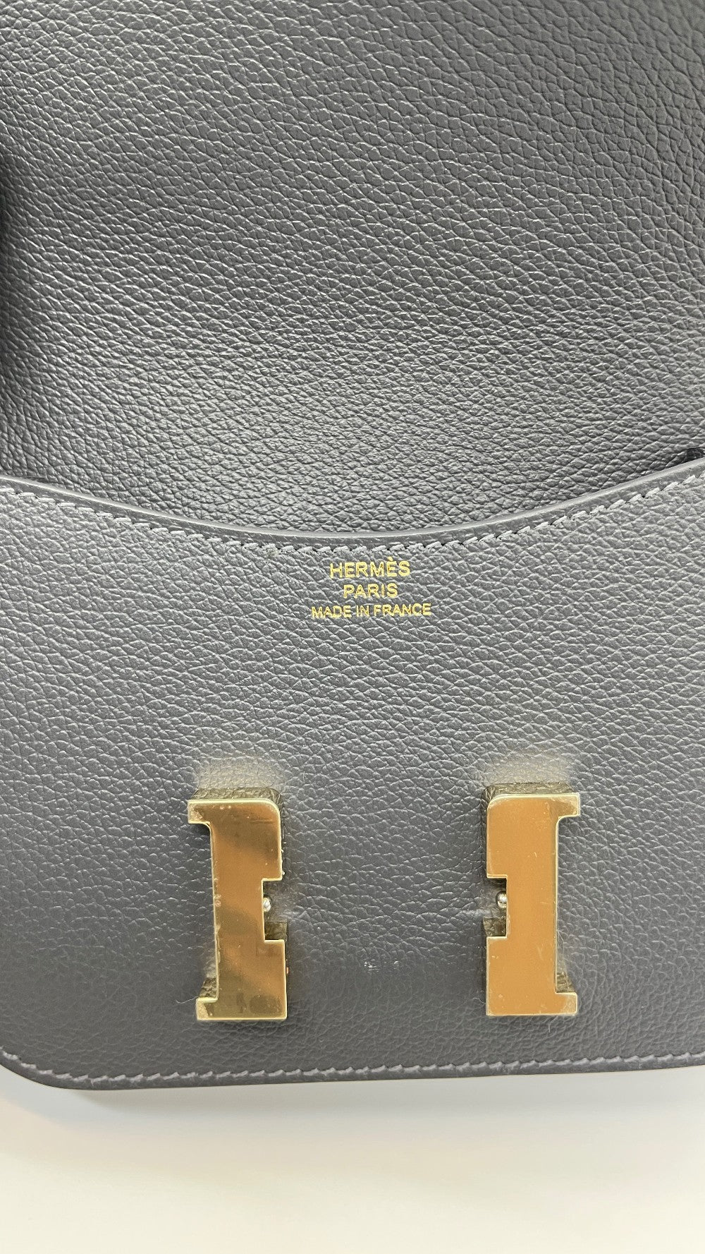 Brand New. Hermes Constance Slim Ardoise Evercolor GHW. KAK004MM|5413