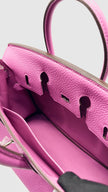 Preowned. Hermes Birkin 25 Magnolia Togo PHW. CPY529UG|10380